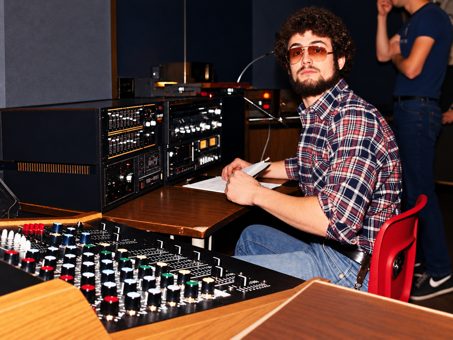 Tom Lines in his early years working with audio equipment